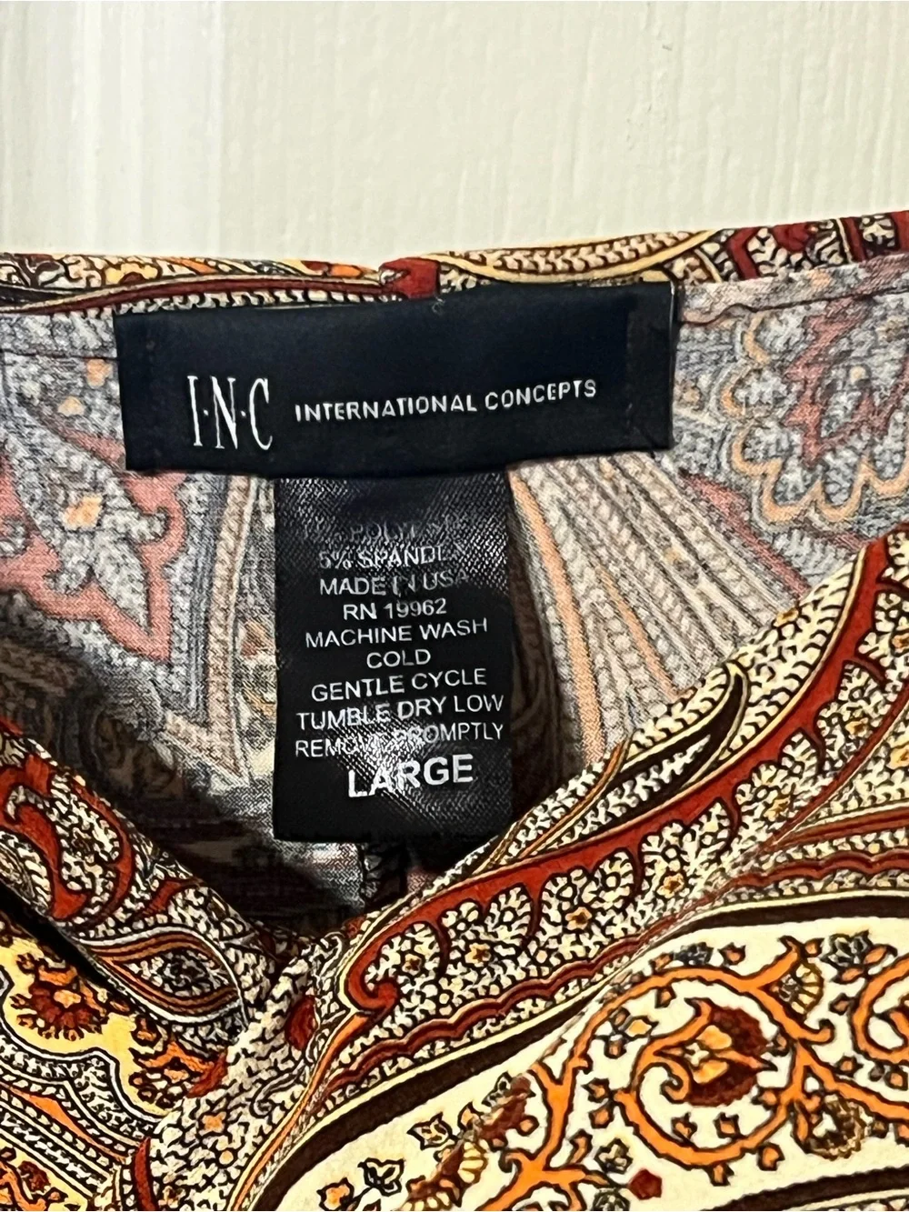 INC whimsy paisley dress
